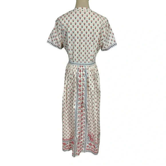 Gal Meets Glam Alisa Floral Button Front Maxi Dress GMG Unicorn - Picture 12 of 16